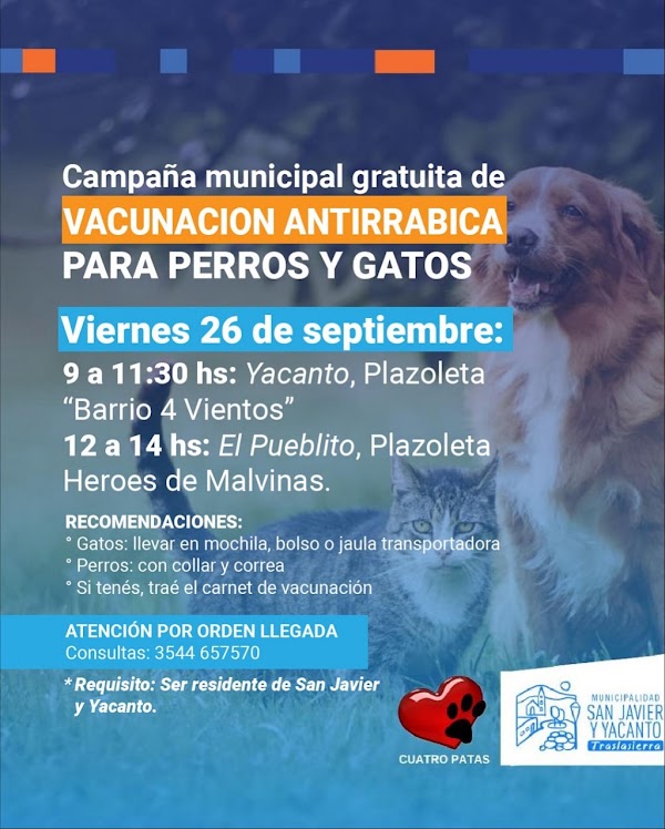 Vacunación Antirrábica
