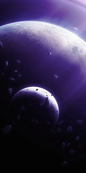 Space Planet Black Holes 4K Wallpaper Background