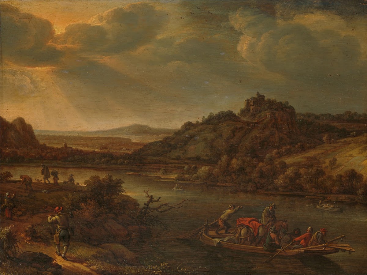 River view with ferry 1655