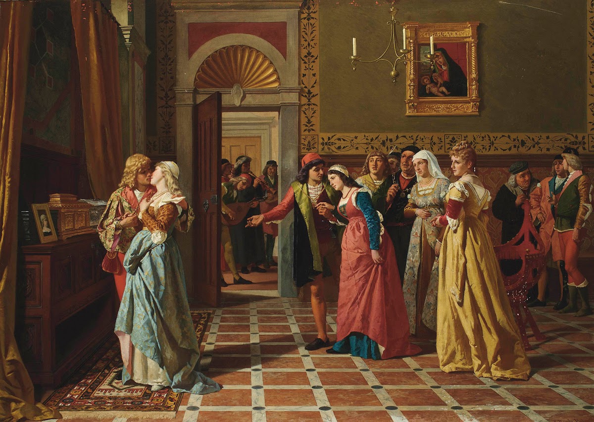 Bassanio winning the heart of Portia The Merchant of Venice