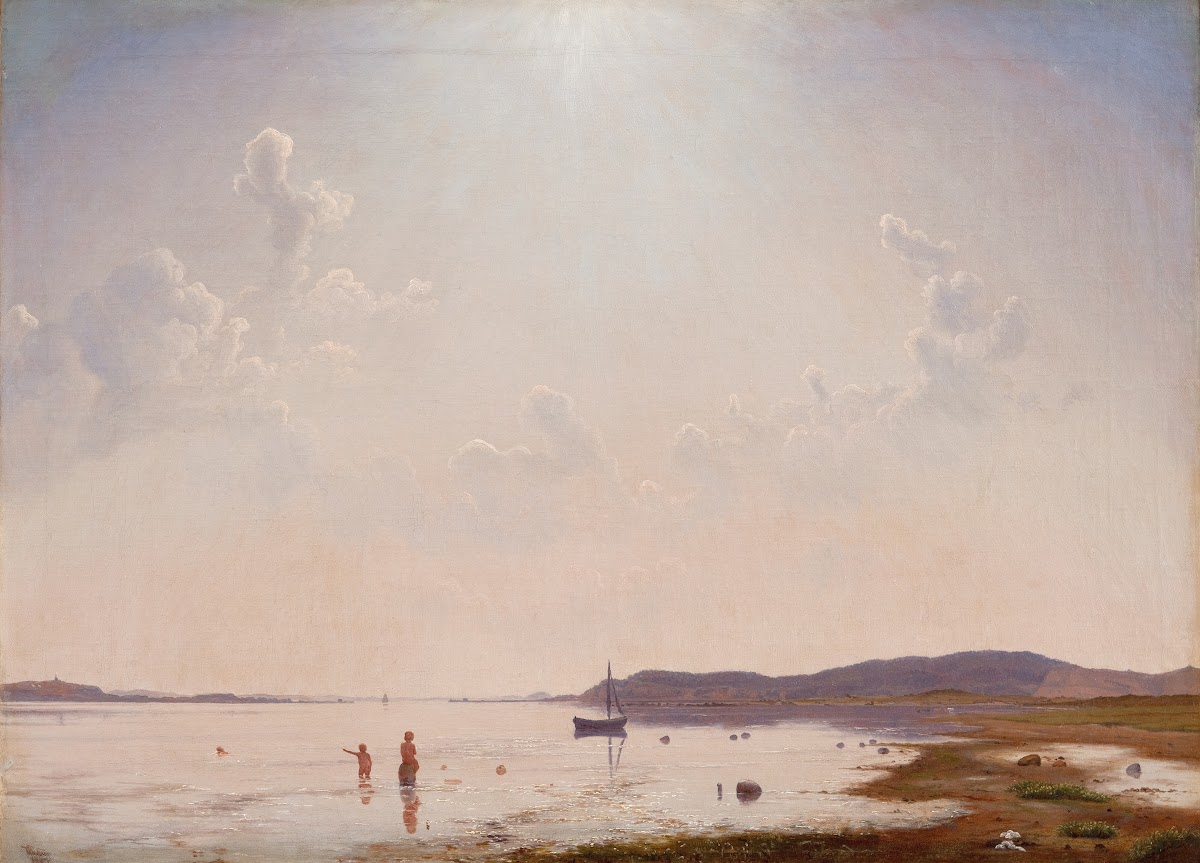 View of Roskilde Fjord near Frederikssund Zealand 1849