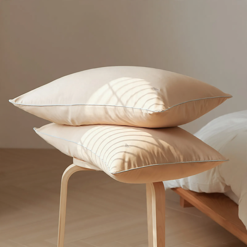 Cotton pillowcase, brushed, pair
