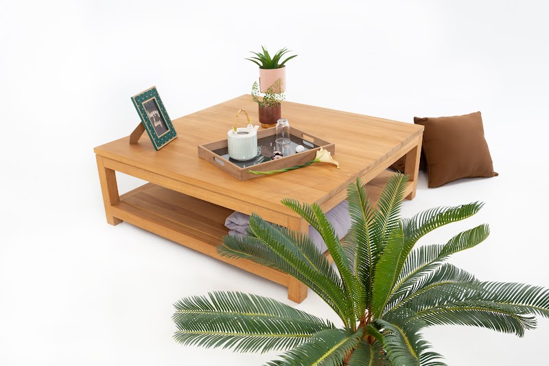 Table basse Minimalis en teck massif