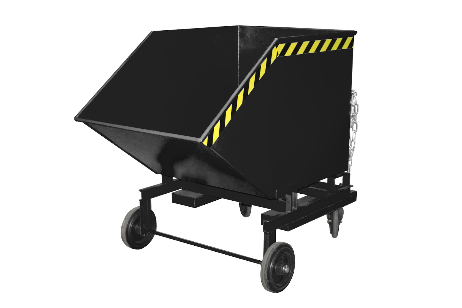 Spaander-containerwagen SKW-ET 600, gelakt, Zwartgrijs