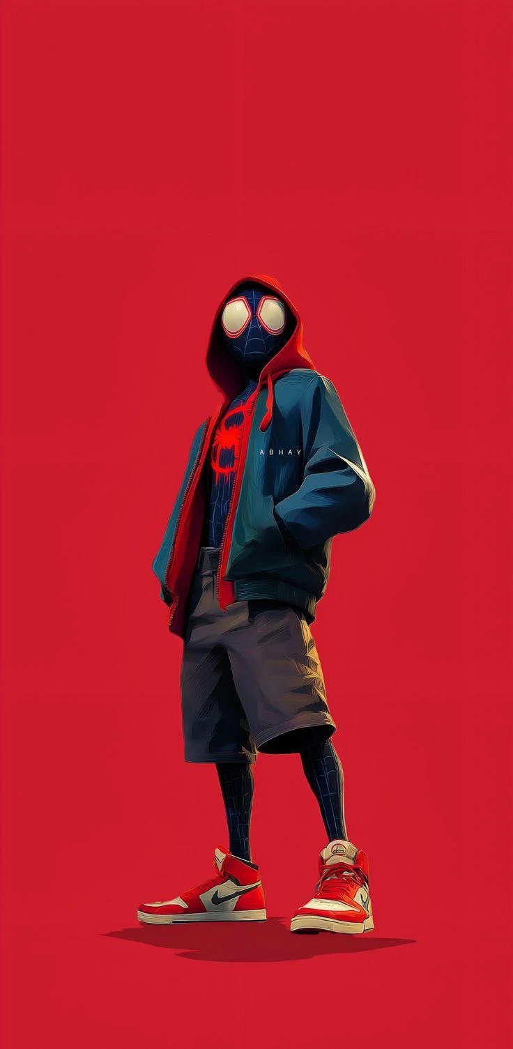 Miles Morales Spider Man - Digital Art iPhone Wallpaper (736x1505)