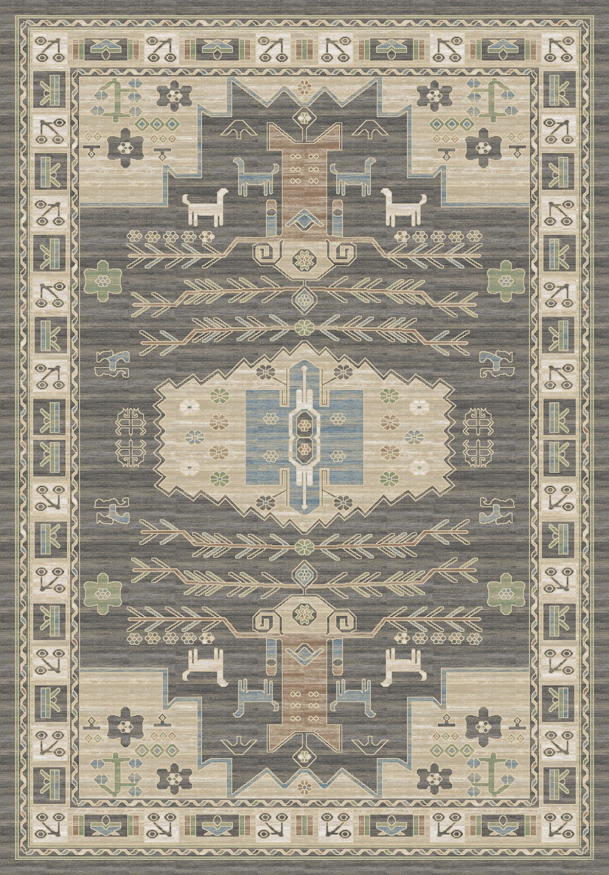 Kilim Collection C 0004 GRİ