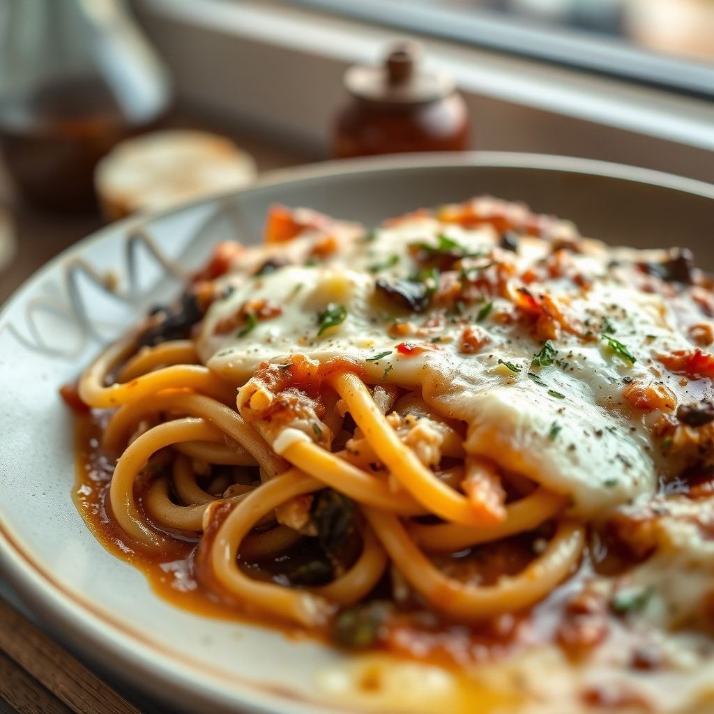 Balsamic Onion & Goat’s Cheese Pasta Bake - Easy Homemade Comfort Food in 40 Min
