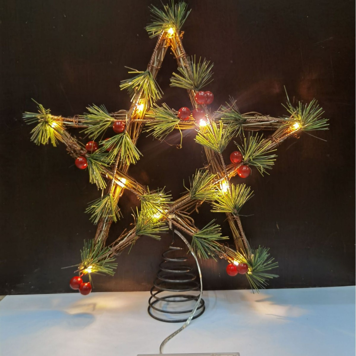 LED-Weihnachtsbaumspitze, beleuchtet, verschiedene Designs