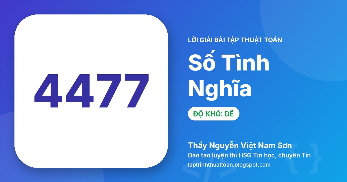 Số Tình Nghĩa