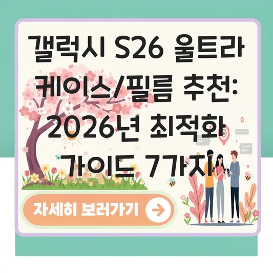 갤럭시 s26 울트라 케이스 필름 추천