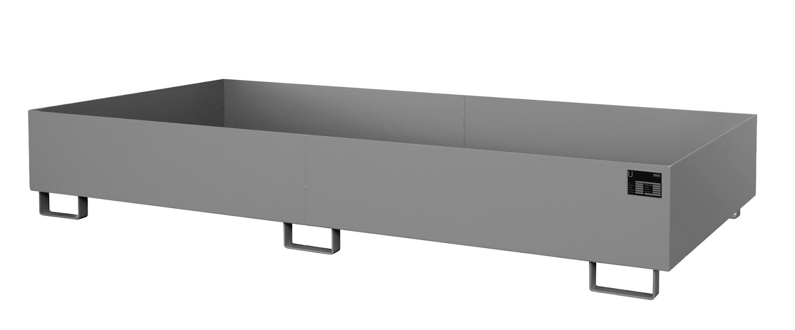 Stellingopvangbak RW 2700-2, gelakt, Muisgrijs