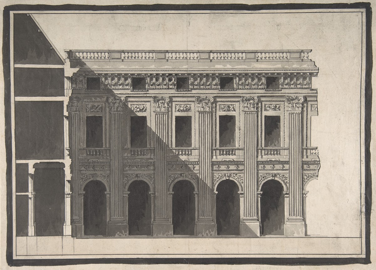Design for the Garden Façade of the Palais Royal 1781