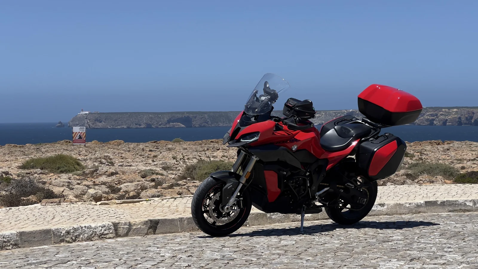 Red BMW Sport Touring Motorcycle - Outdoor Photography 4K Wallpaper (4032x2268)