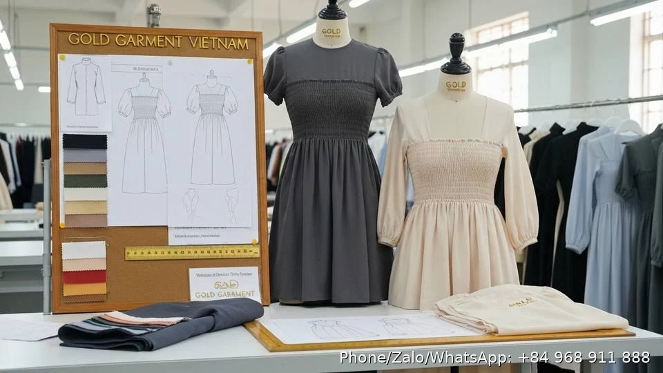 Wholesale Smocked Dresses - Gold Garment Vietnam