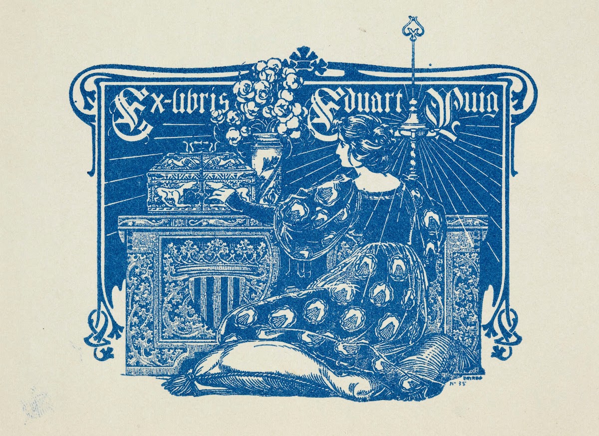 Bookplate of Eduardo Puig 1902