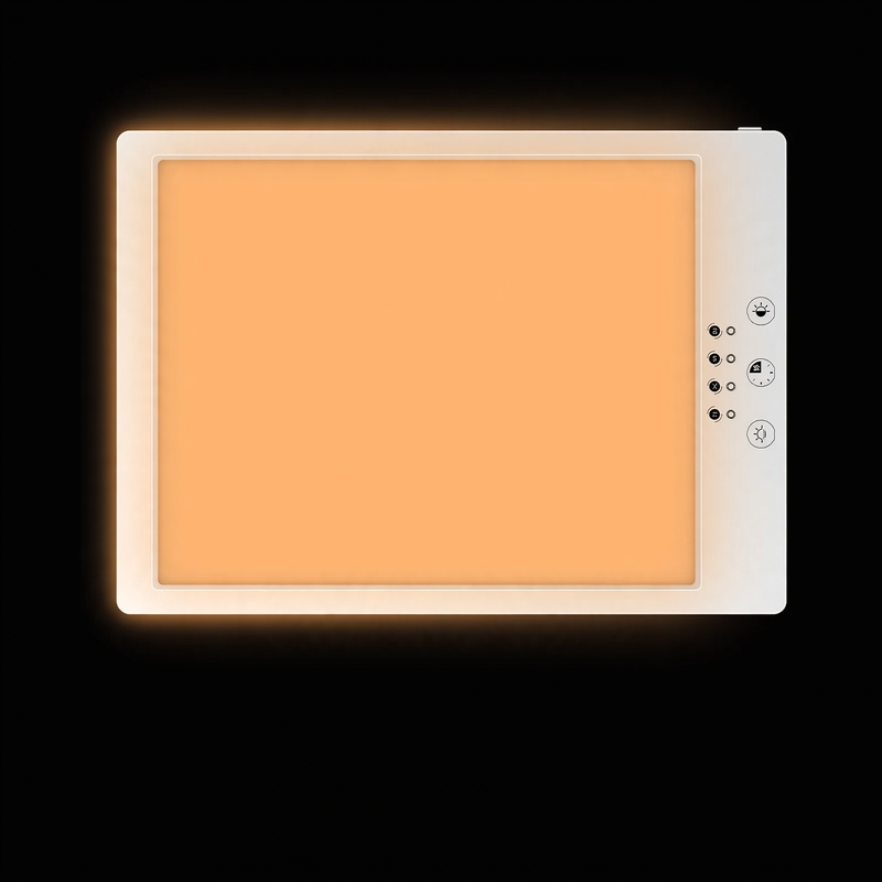 Daylight lamp with timer for light therapy