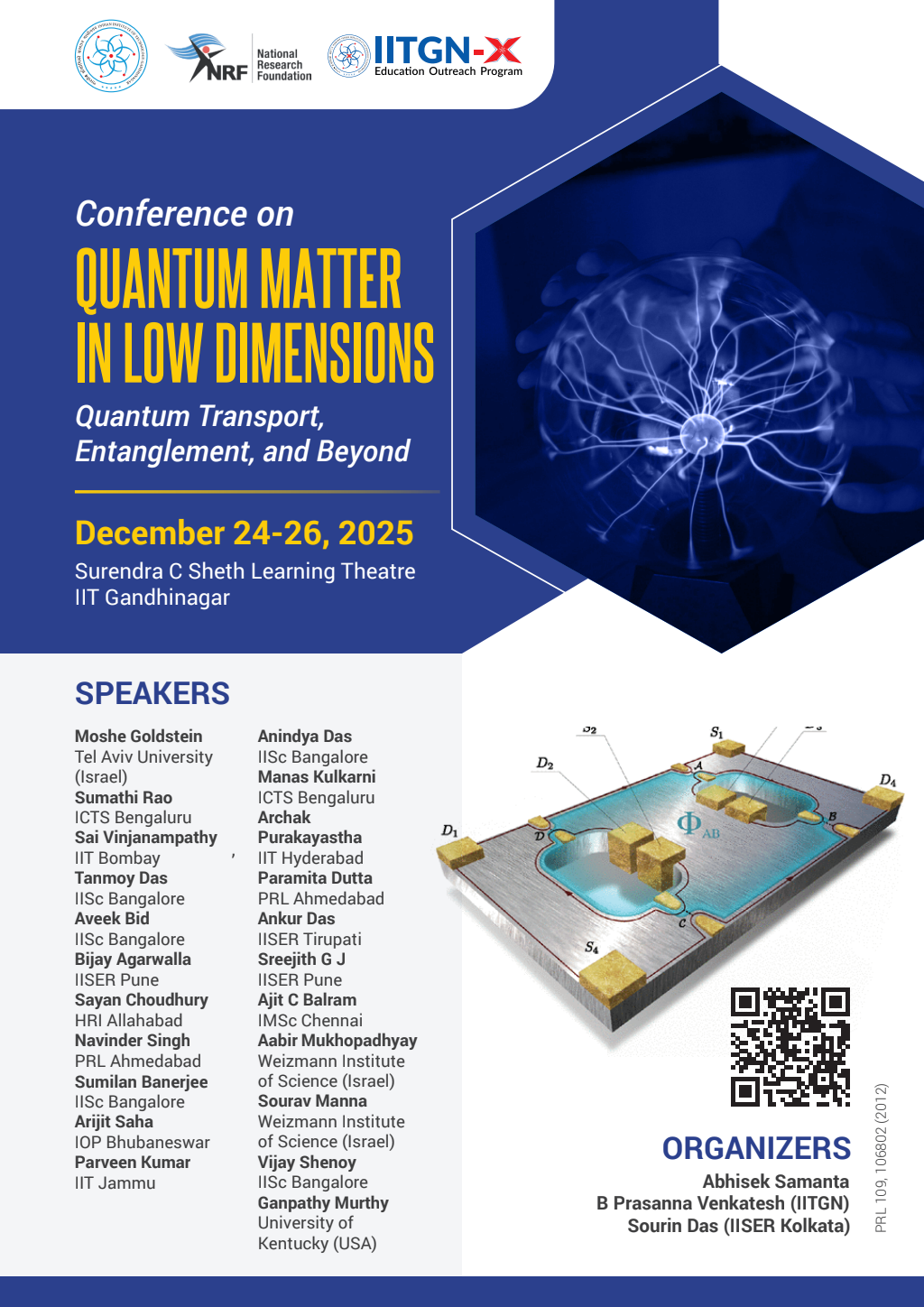 Conference on Quantum Matter in Low Dimensions: Quantum Transport, Entanglement, and Beyond