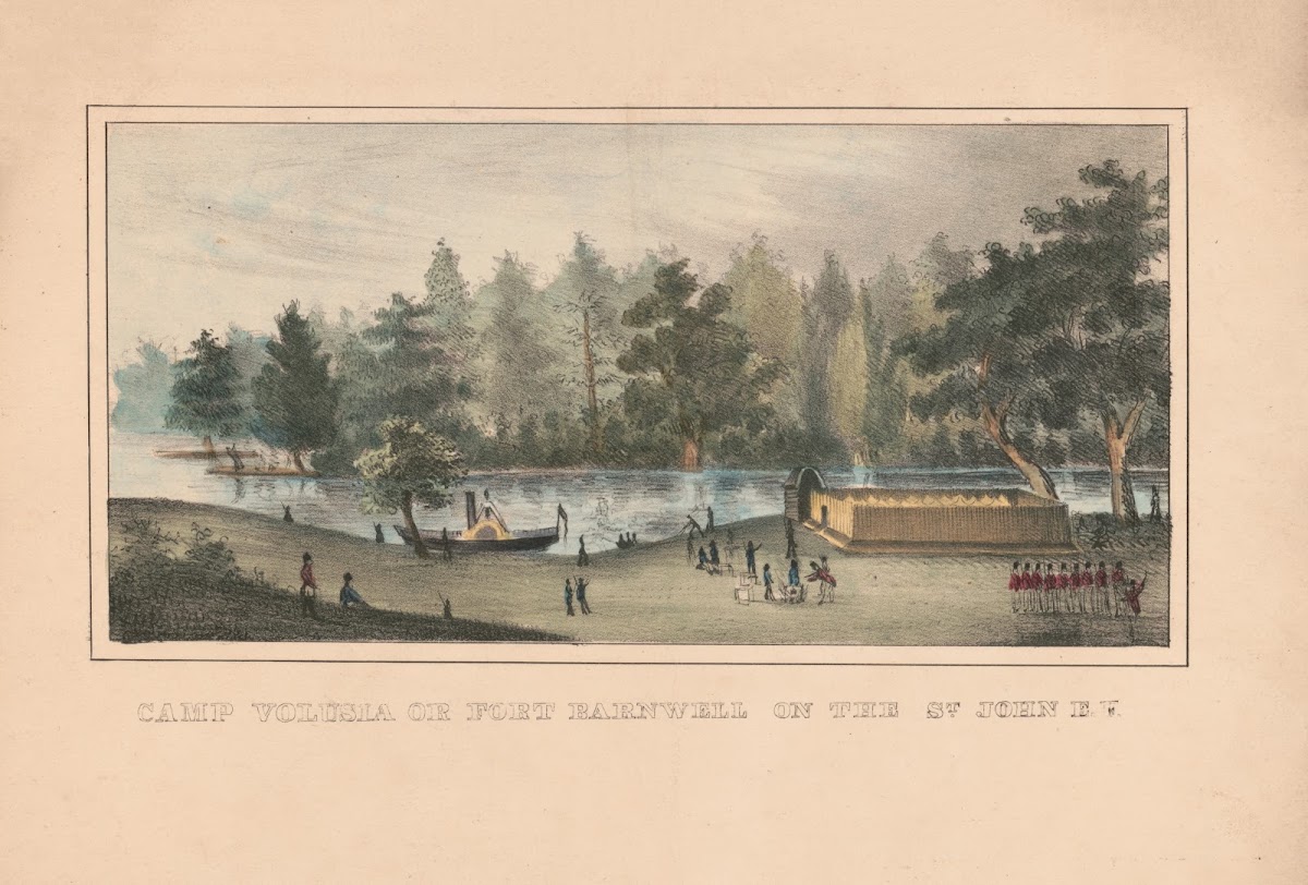 Camp Volusia or Fort Barnwell on the St John EF 1837