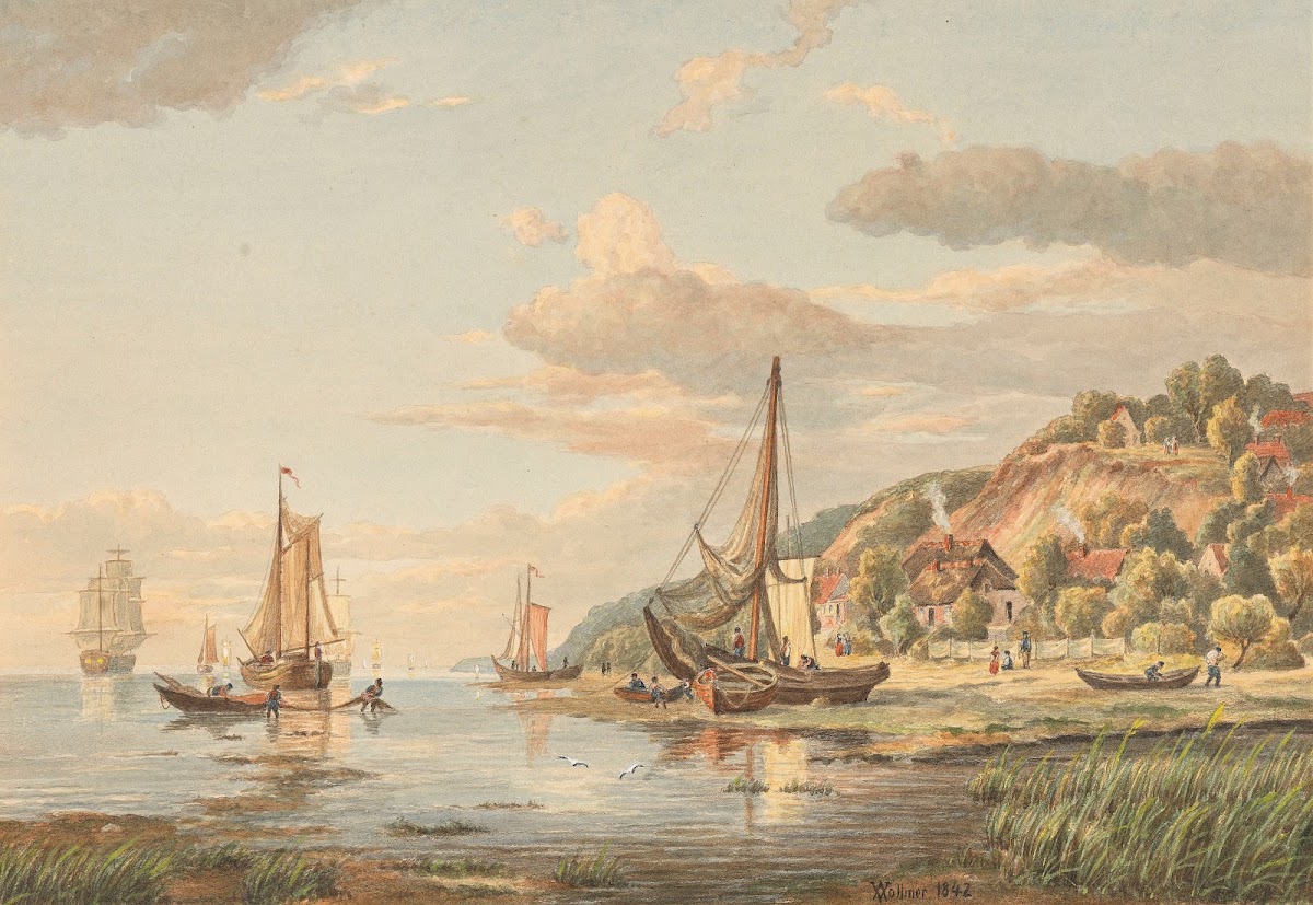 Die Elbe bei Blankenese 1842