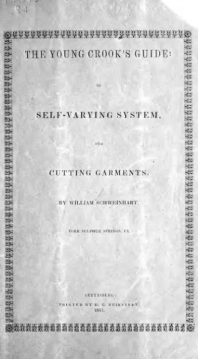the young crooks guide for cutting garments 1851