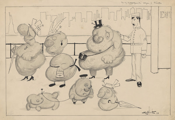 A sick potato family is expelled from New York 1914
