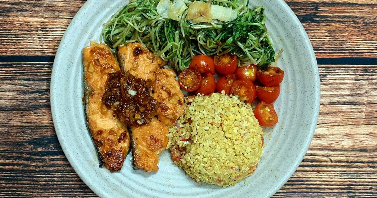 Cá hồi áp chảo sốt Thái [Eat clean - Lose weight]