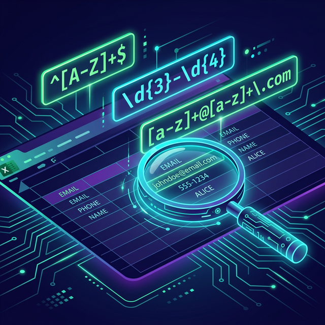 Hàm REGEX trong Excel 365