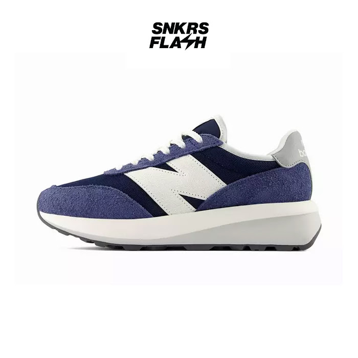 NEW BALANCE 370 NAVY WHITE - Size 39.5