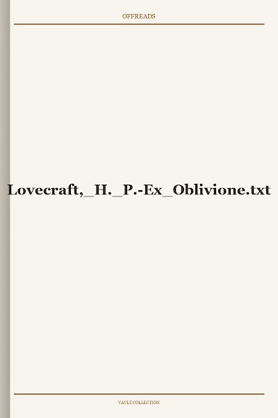 Ex Oblivione