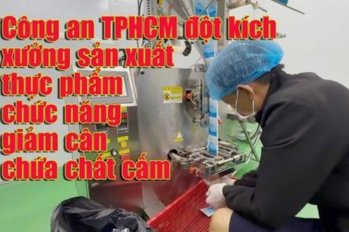 Video triệt phá xưởng sản xuất thực phẩm chức năng giảm cân hiệu Emo's, chứa chất cấm nguy hiểm - Công An TP.HCM