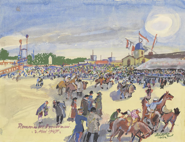 Pferderennen in der Freudenau 1947