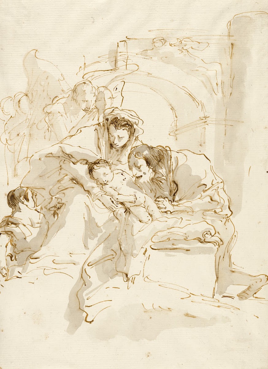The Holy Family with Angels before an Arch second half of 1750s