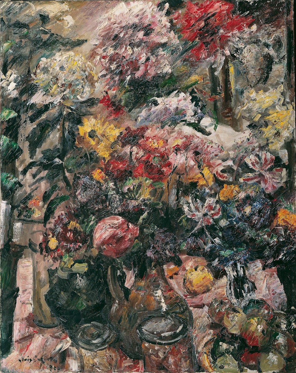Stillleben Mit Chrysanthemen Und Amaryllis 1922