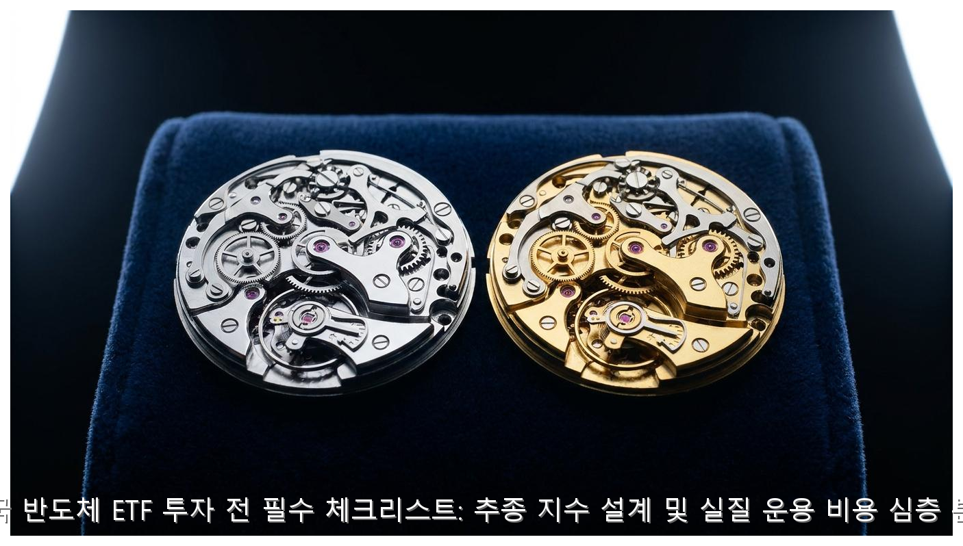 미국 반도체 ETF 투자 전 필수 체크리스트: 추종 지수 설계 및 실질 운용 비용 심층 분석 핵심 안내 및 분석 인포그래픽 (5)
