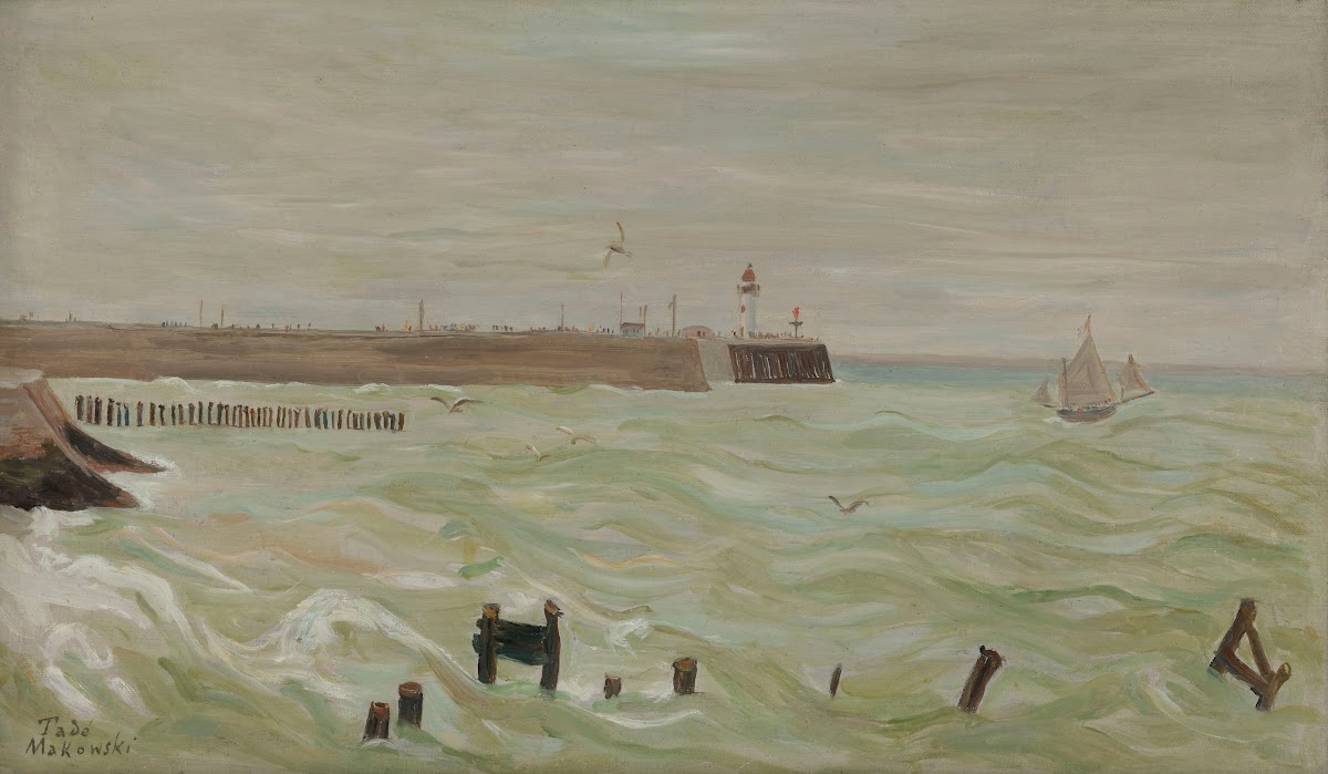 Lighthouse in Treport 1927