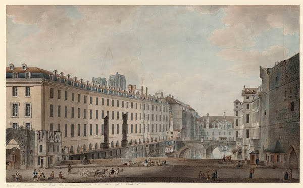 Le Pont au Double lHôtel Dieu et le Petit Châtelet