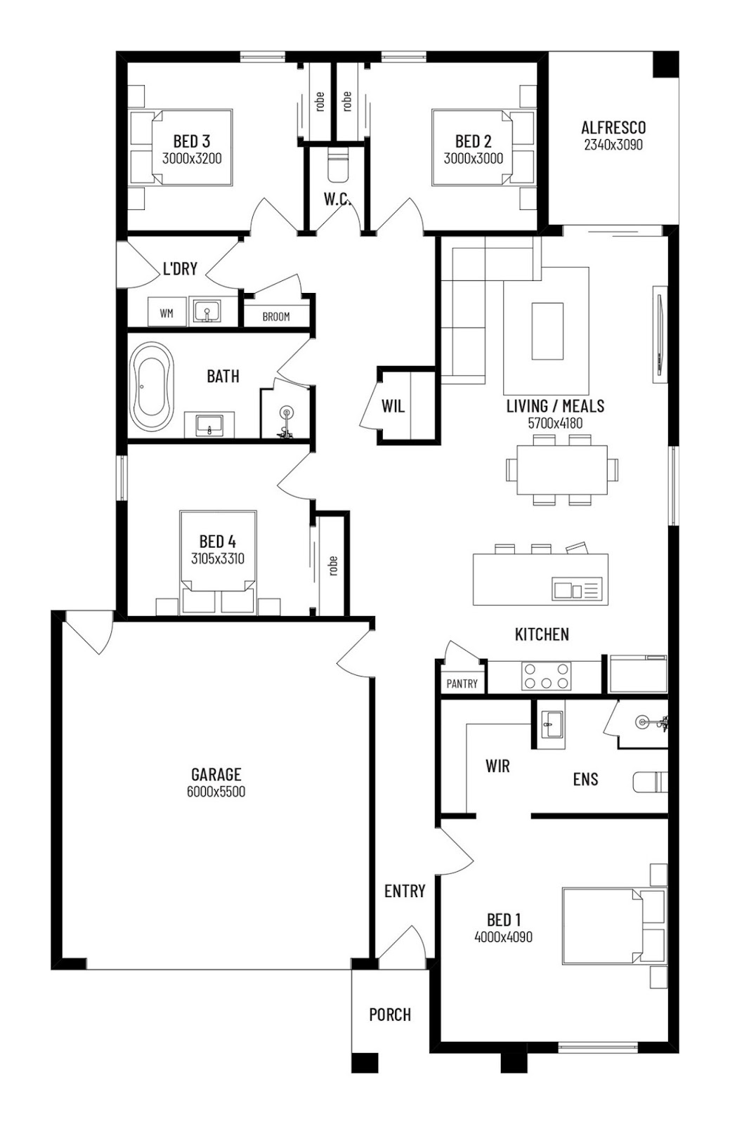 House and Land Investment Property in Nagambie, VIC (4.82% Yield) | Aus Investment Properties - Floor Plan 1