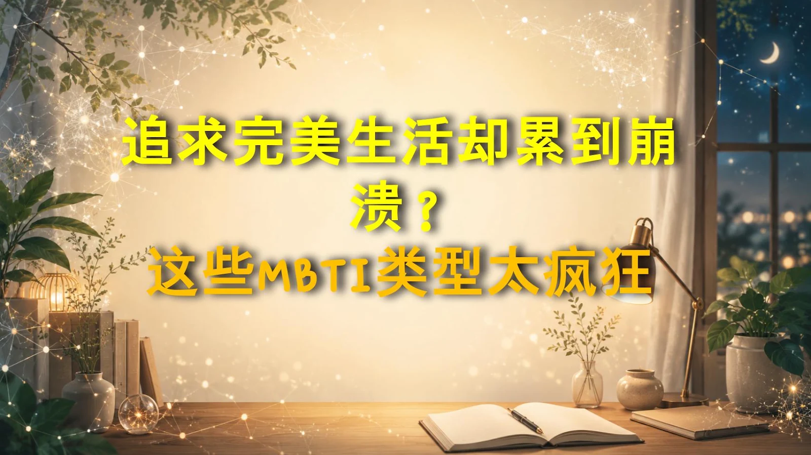 追求完美生活却累到崩溃？这些MBTI类型太疯狂