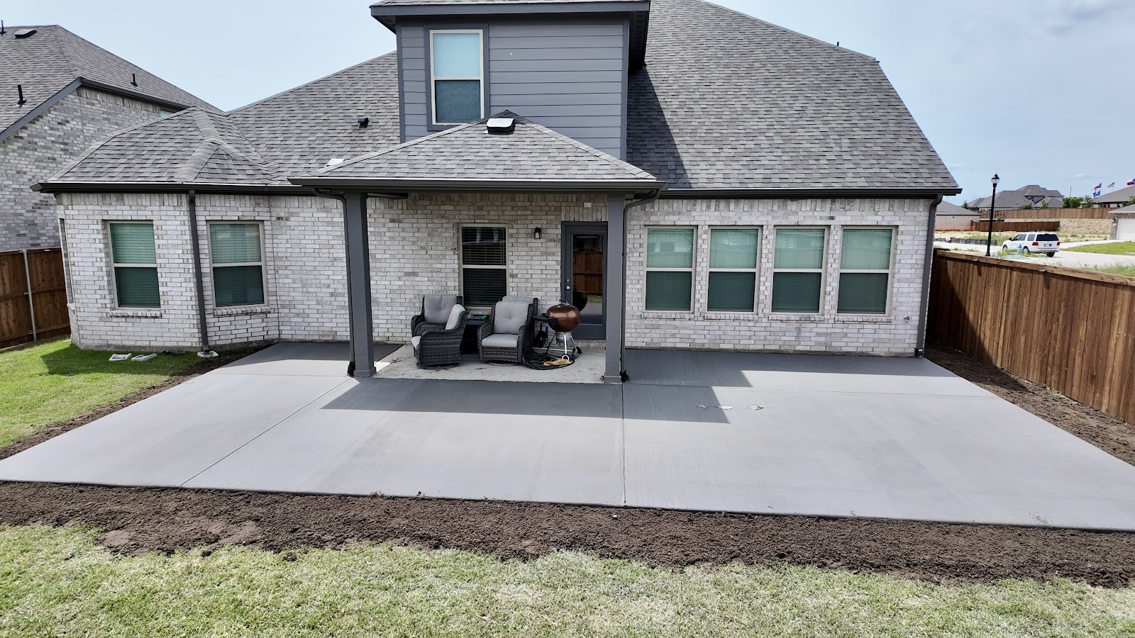 Concrete patio