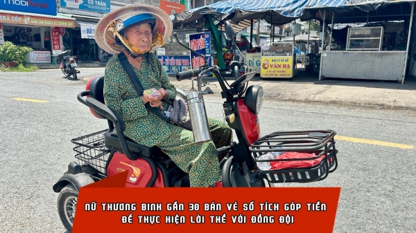 Công nghệ kết nối: Ứng dụng giúp nữ thương binh bán vé số thực hiện lời thề với đồng đội
