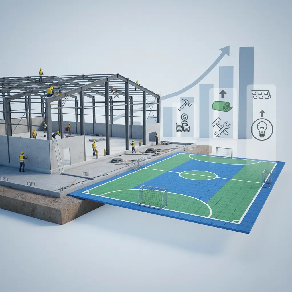 Berapa biaya pembangunan lapangan futsal indoor