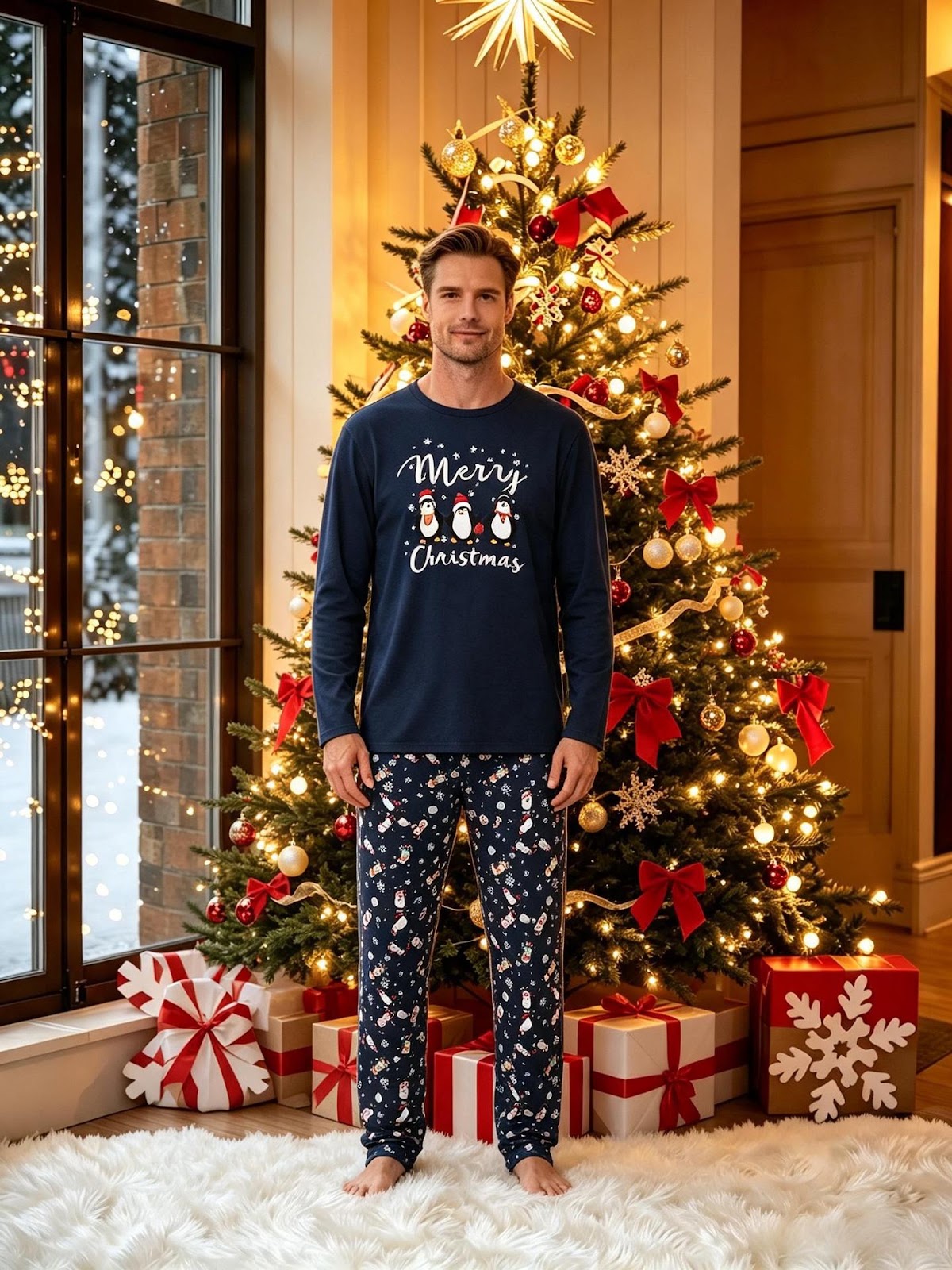 Family Pajama Set, 3D Print, Various Patterns