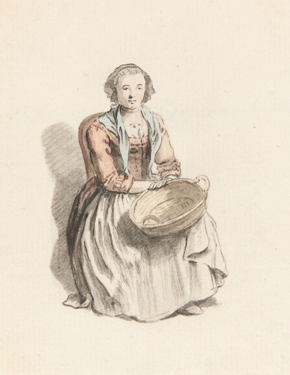 Studie einer Frau in Tracht