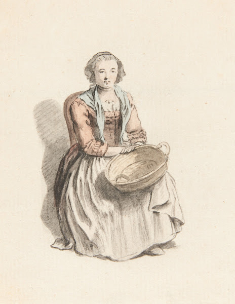 Studie einer Frau in Tracht