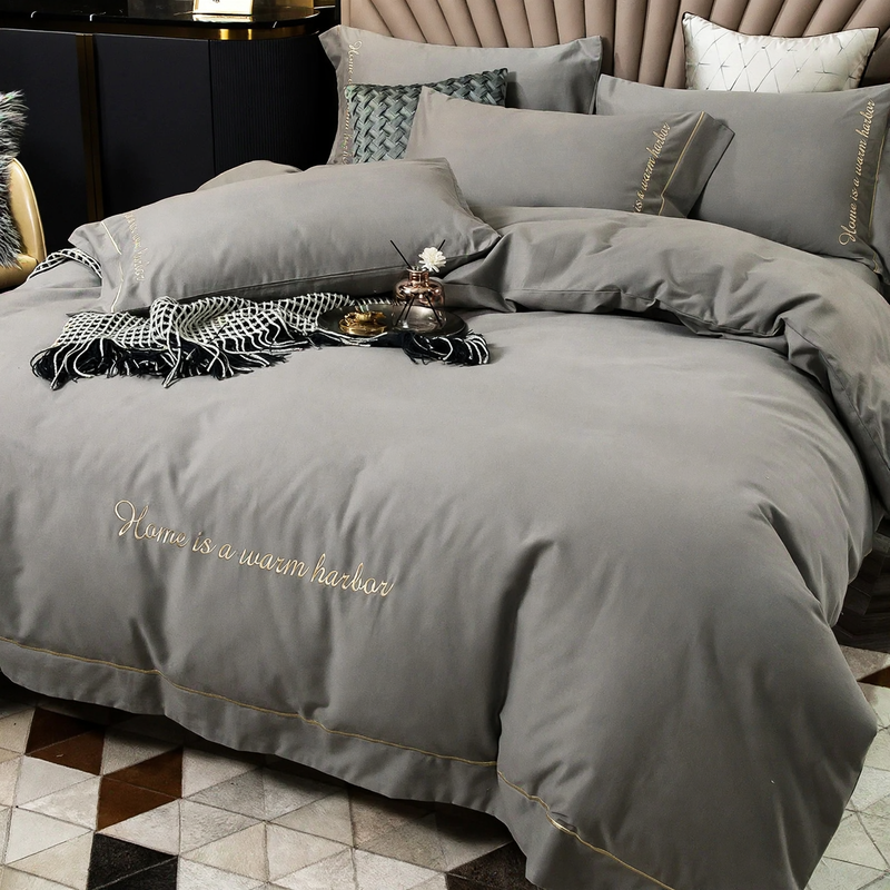 Cotton bedding set, brushed, modern, various sizes