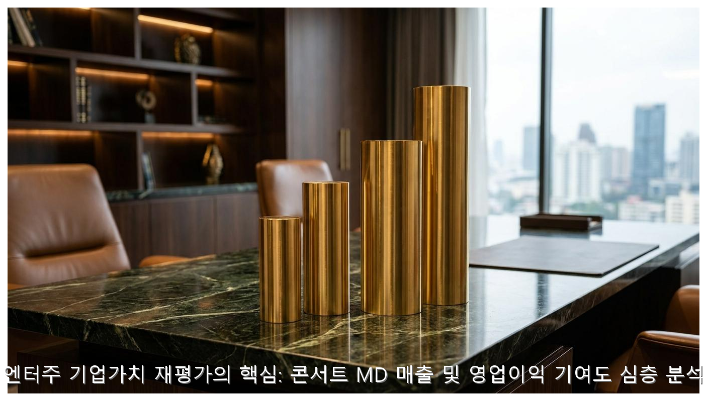 엔터주 기업가치 재평가의 핵심: 콘서트 MD 매출 및 영업이익 기여도 심층 분석 핵심 안내 및 분석 인포그래픽 (5)