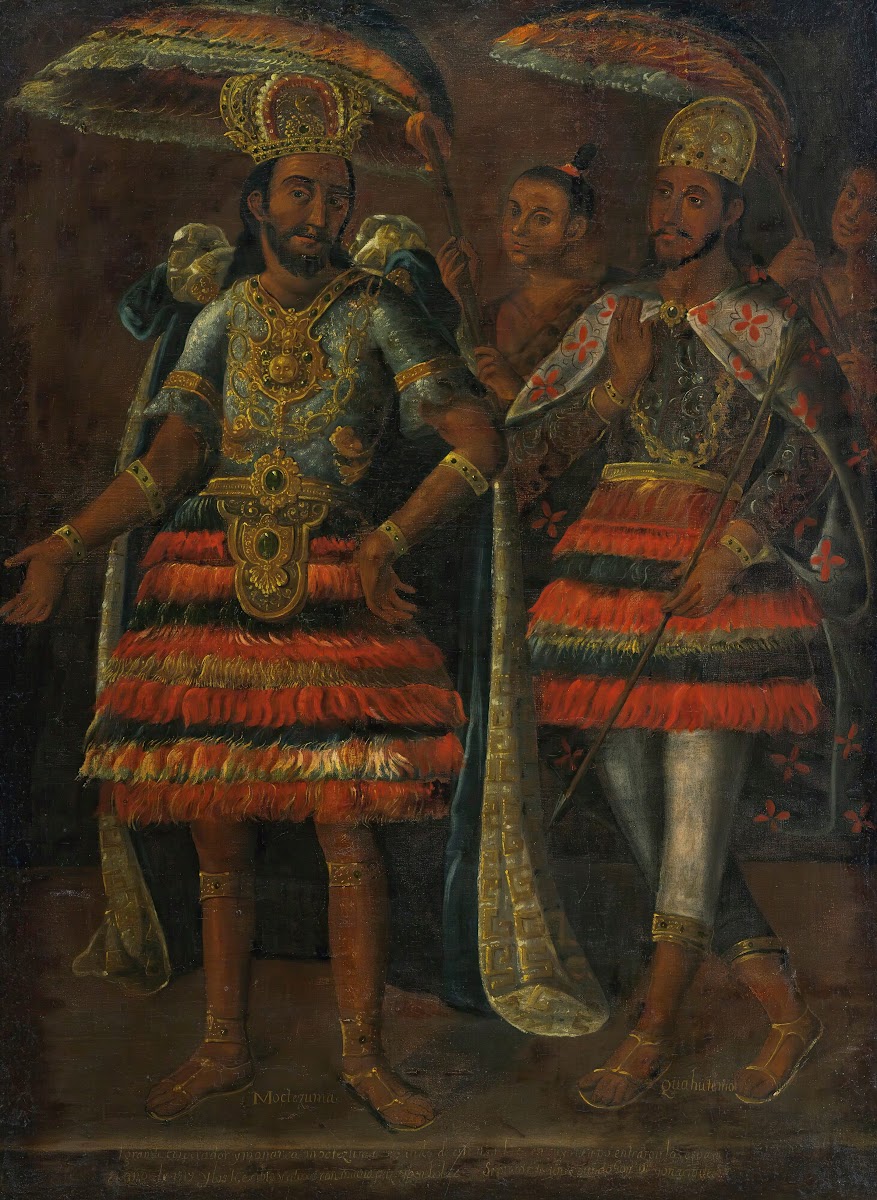 Portrait Of Moctezuma Y Cuahutemoc 1519
