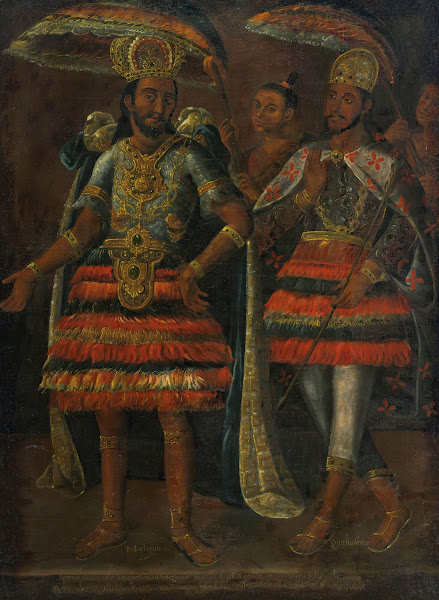 Portrait Of Moctezuma Y Cuahutemoc 1519