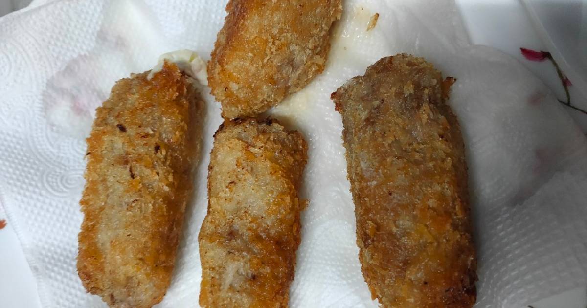 Phô mai bò cuộn chiên xù