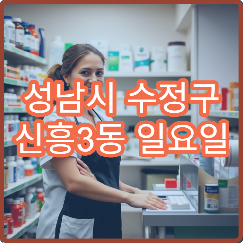 성남시 수정구 신흥3동 일요일 당직약국 응급 상황 대비 정보